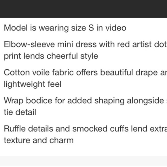 RIXO for Target polka mini wrap dot dress size S XS or XXS - Picture 12 of 13